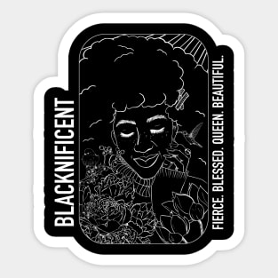 Blacknificent / So Beautiful Sticker